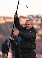 TURKEY-ISTANBUL-ANGLERS