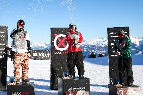 (SP) SWITZERLAND-LAAX-SNOWBOARD WORLD CUP-SLOPESTYLE FINAL