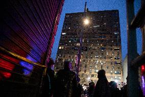 U.S.-NEW YORK-APARTMENT BUILDING-MAJOR FIRE