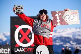 (SP) SWITZERLAND-LAAX-SNOWBOARD WORLD CUP-SLOPESTYLE FINAL