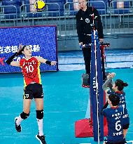 (SP)CHINA-GUANGDONG-JIANGMEN-VOLLEYBALL-WOMEN'S SUPER LEAGUE-SHANGHAI VS LIAONING (CN)