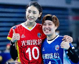 (SP)CHINA-GUANGDONG-JIANGMEN-VOLLEYBALL-WOMEN'S SUPER LEAGUE-SHANGHAI VS LIAONING (CN)