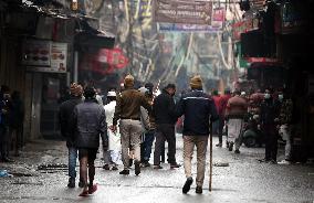 INDIA-NEW DELHI-WEEKEND CURFEW