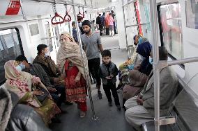 PAKISTAN-LAHORE-B&R-CPEC-ORANGE LINE METRO TRAIN