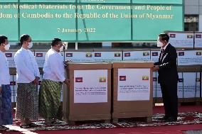 MYANMAR-NAY PYI TAW-CAMBODIAN PM-ARRIVAL