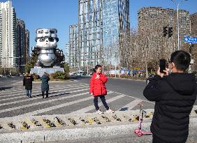 CHINA-BEIJING-GIANT PANDA-ART INSTALLATION (CN)