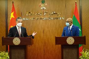 MALDIVES-FM-CHINA-WANG YI-TALKS