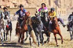 AFGHANISTAN-BAMIYAN-BUZKASHI