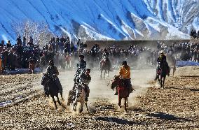 AFGHANISTAN-BAMIYAN-BUZKASHI