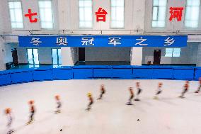 CHINA-HEILONGJIANG-QITAIHE-WINTER SPORTS-"CHAMPION CITY"-AERIAL VIEW (CN)