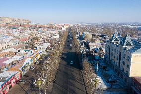 CHINA-HEILONGJIANG-QITAIHE-WINTER SPORTS-"CHAMPION CITY"-AERIAL VIEW (CN)