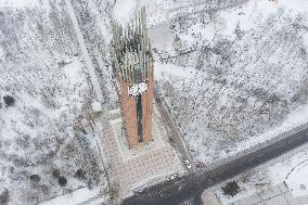 CHINA-HEILONGJIANG-QITAIHE-WINTER SPORTS-"CHAMPION CITY"-AERIAL VIEW (CN)