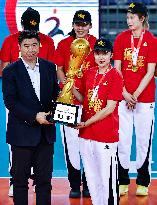 (SP)CHINA-GUANGDONG-JIANGMEN-VOLLEYBALL-WOMEN'S SUPER LEAGUE(CN)