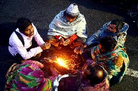 INDIA-HARIDWAR-COLD WAVE