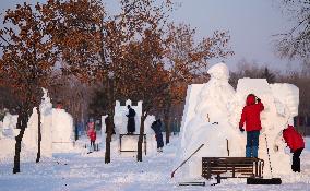 CHINA-HEILONGJIANG-HARBIN-SNOW SCULPTURE (CN)