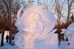 CHINA-HEILONGJIANG-HARBIN-SNOW SCULPTURE COMPETITION-CONCLUDED(CN)