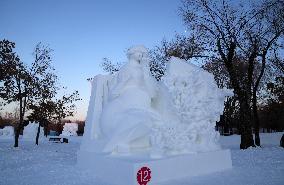 CHINA-HEILONGJIANG-HARBIN-SNOW SCULPTURE COMPETITION-CONCLUDED(CN)