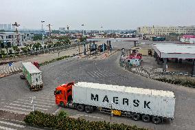 CHINA-GUANGXI-DONGXING-IMMIGRATION INSPECTION-RESUMPTION (CN)