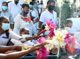 SRI LANKA-COLOMBO-BUDDHIST FESTIVAL-POYA DAY-CELEBRATION