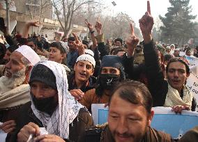 AFGHANISTAN-KABUL-STREET PROTEST