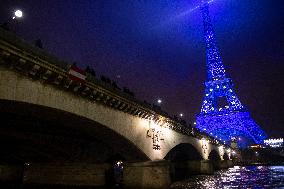 FRANCE-PARIS-EU PRESIDENCY-EIFFEL TOWER-ILLUMINATION