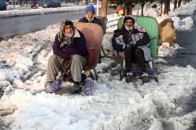 AFGHANISTAN-KABUL-WINTER BLIZZARDS-SUFFERING