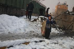 AFGHANISTAN-KABUL-WINTER BLIZZARDS-SUFFERING