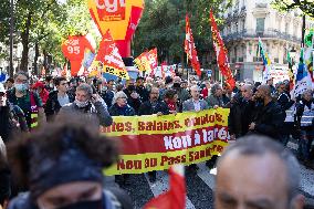 Nationwide day of protests called by unions - Paris