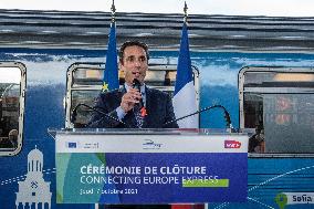 Closing Ceremony Of The Connecting Europe Express - Paris