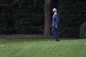 President Joe Biden departs the White House