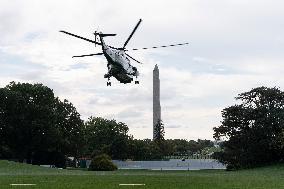 President Joe Biden departs the White House