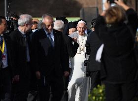 Pope Francis At International Meeting for Peace - Rome