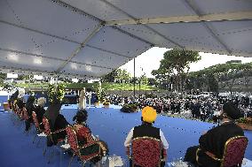 Pope Francis At International Meeting for Peace - Rome