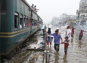 Heavy Rains Have Caused Flooding Of Streets - Dhaka