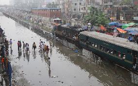 Heavy Rains Have Caused Flooding Of Streets - Dhaka