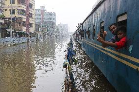 Heavy Rains Have Caused Flooding Of Streets - Dhaka