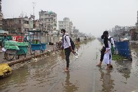 Heavy Rains Have Caused Flooding Of Streets - Dhaka