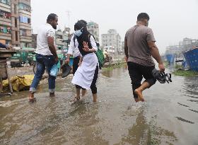 Heavy Rains Have Caused Flooding Of Streets - Dhaka