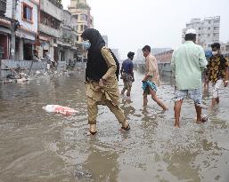 Heavy Rains Have Caused Flooding Of Streets - Dhaka