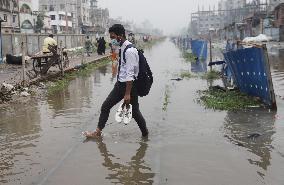 Heavy Rains Have Caused Flooding Of Streets - Dhaka