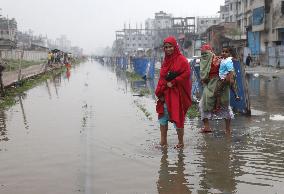 Heavy Rains Have Caused Flooding Of Streets - Dhaka