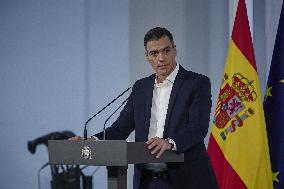 Pedro Sanchez At Mental Health And Covid-19 Event - Madrid