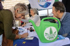 Petition for referendum on liberalising cannabis - Rome