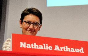 Nathalie Arthaud campaign meeting - Paris