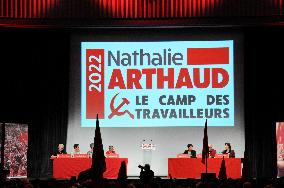 Nathalie Arthaud campaign meeting - Paris