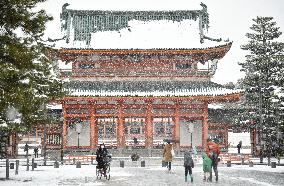 Snow in Kyoto