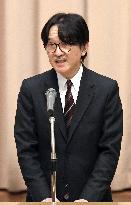 Japanese Crown Prince Fumihito