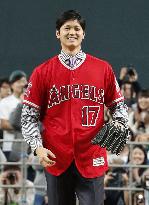 Baseball: Ohtani at Sapporo Dome press conference