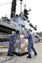 Relief supplies bound for Tonga