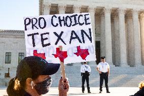 Protests as Supreme Court hears challenge to Texas abortion ban